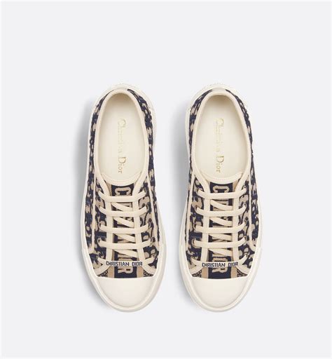 walk n dior oblique|Walk'n'Dior Sneaker Deep Blue Dior Oblique Embroidered Cotton .